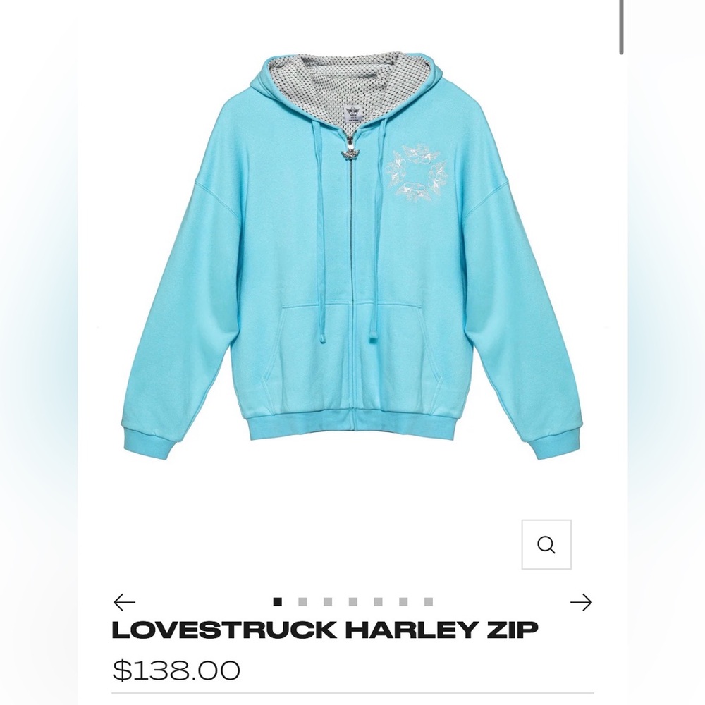 Boys Lie Harley Zip Hoodie (XS/S) and Sweatpants (XS) - Light Blue